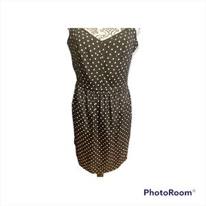 Polka dot spaghetti strap mini dress